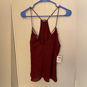 Charlotte Russe - Burgundy Blouse - size M - Medium